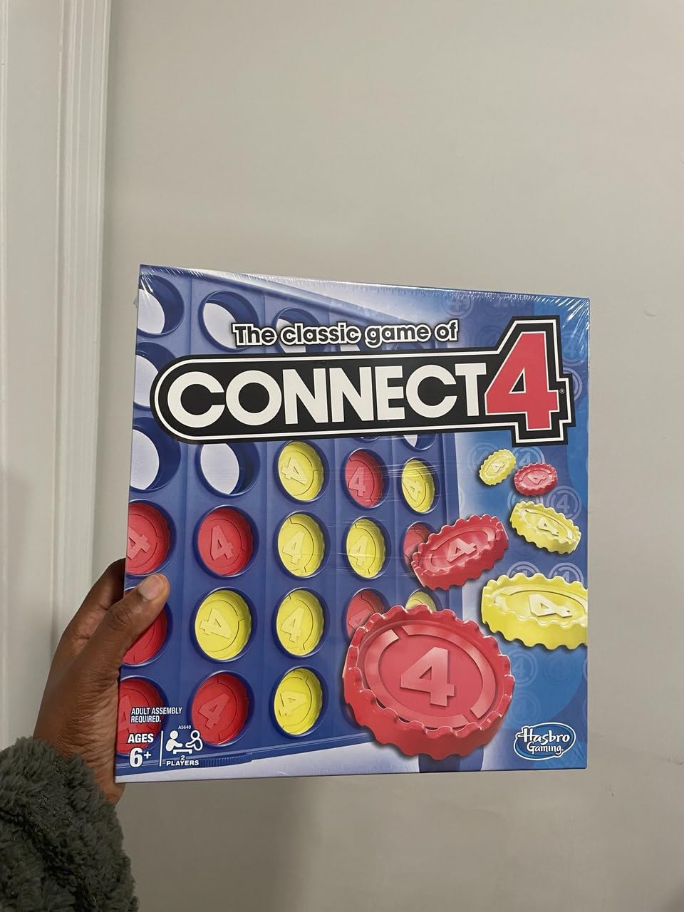 Hasbro Gaming Connect 4 Classic Grid,4 in a Row Game,Strategy Board Games for Kids,2 Player .for Family and Kids,Ages 6 and Up customer photo 1