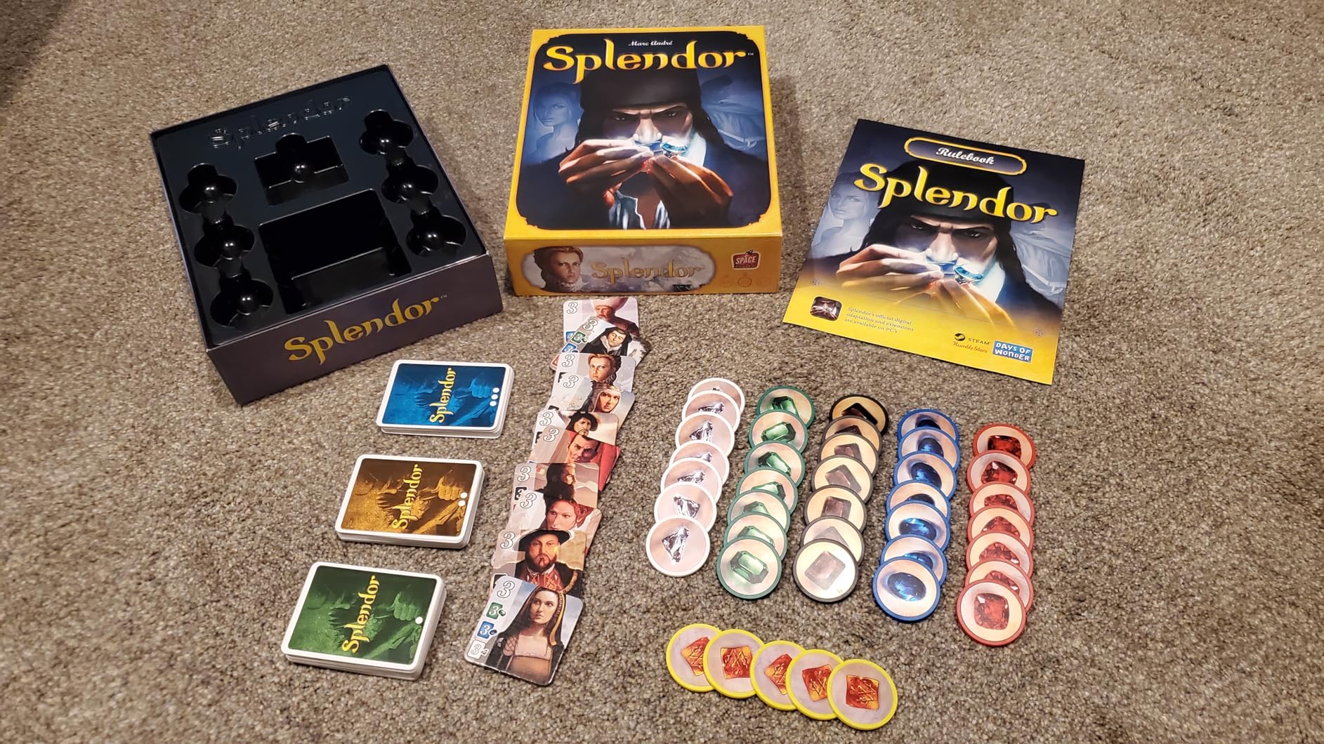 Asmodee Splendor Board Game - Master The Art of Wealth and Prestige! - Engaging Gem Mining Strategy Game for Kids & Adults, Ages 10+, 2-4 Players, 30 Min Playtime customer photo 2