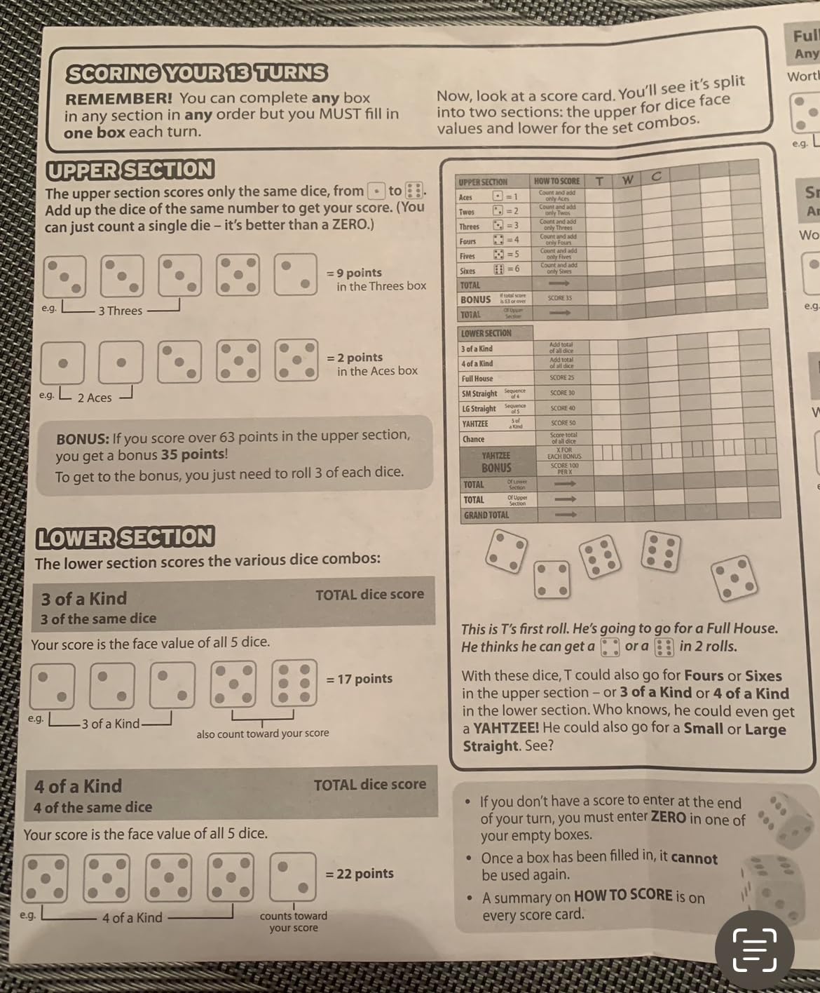 Hasbro Gaming Yahtzee Game, Fast-Playing Dice Games for Kids, Teens, and Adults, Strategy Games, Family Games for Kids, 2 or More Players, Ages 8 and Up customer photo 1