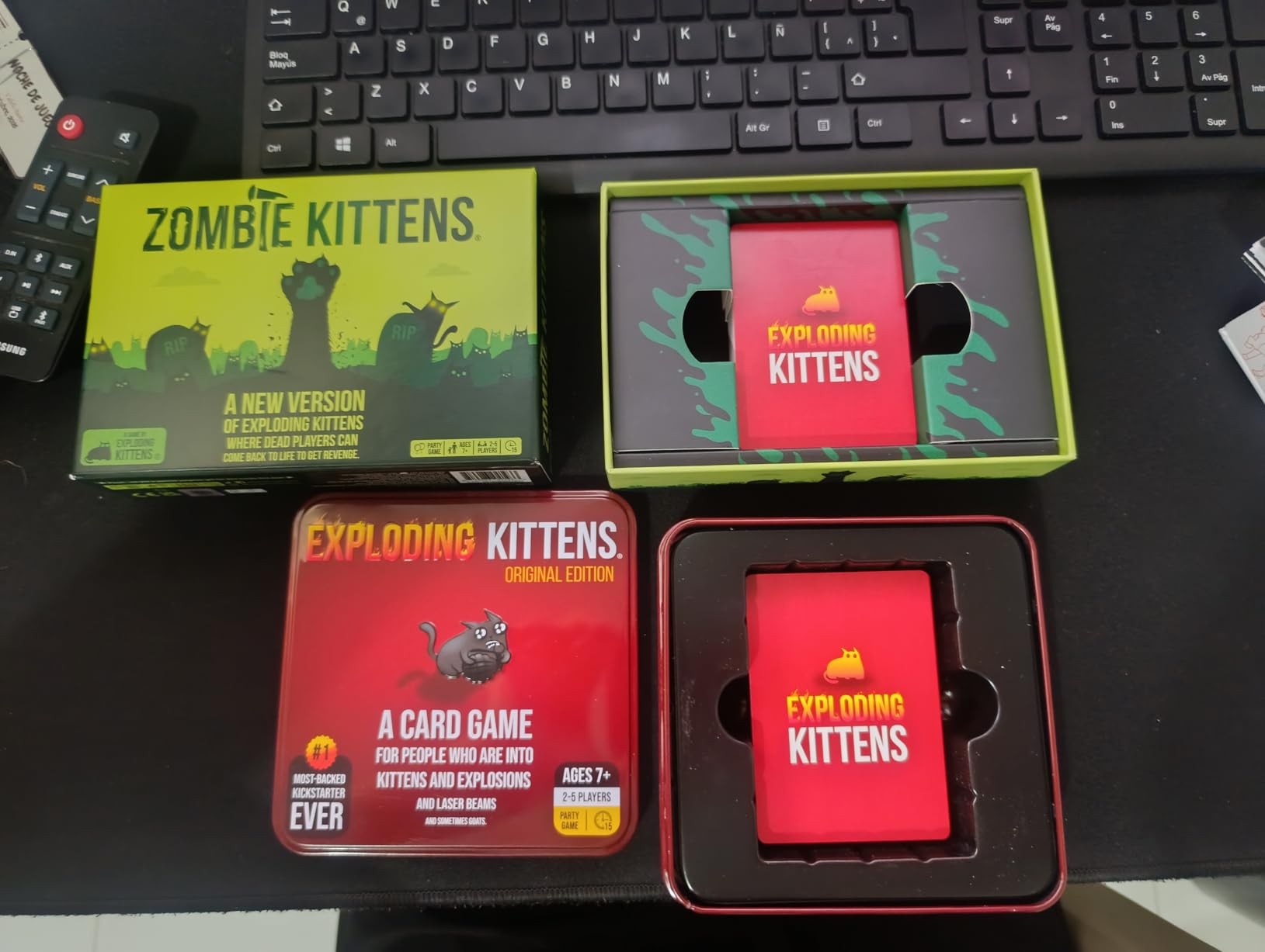 Exploding Kittens Original Edition - 2-5 Players - Ages 7+ - 15 Minutes to Play - High Stakes Card Game - Party Game, Family Game Night, Kid and Adult Card Game customer photo 1