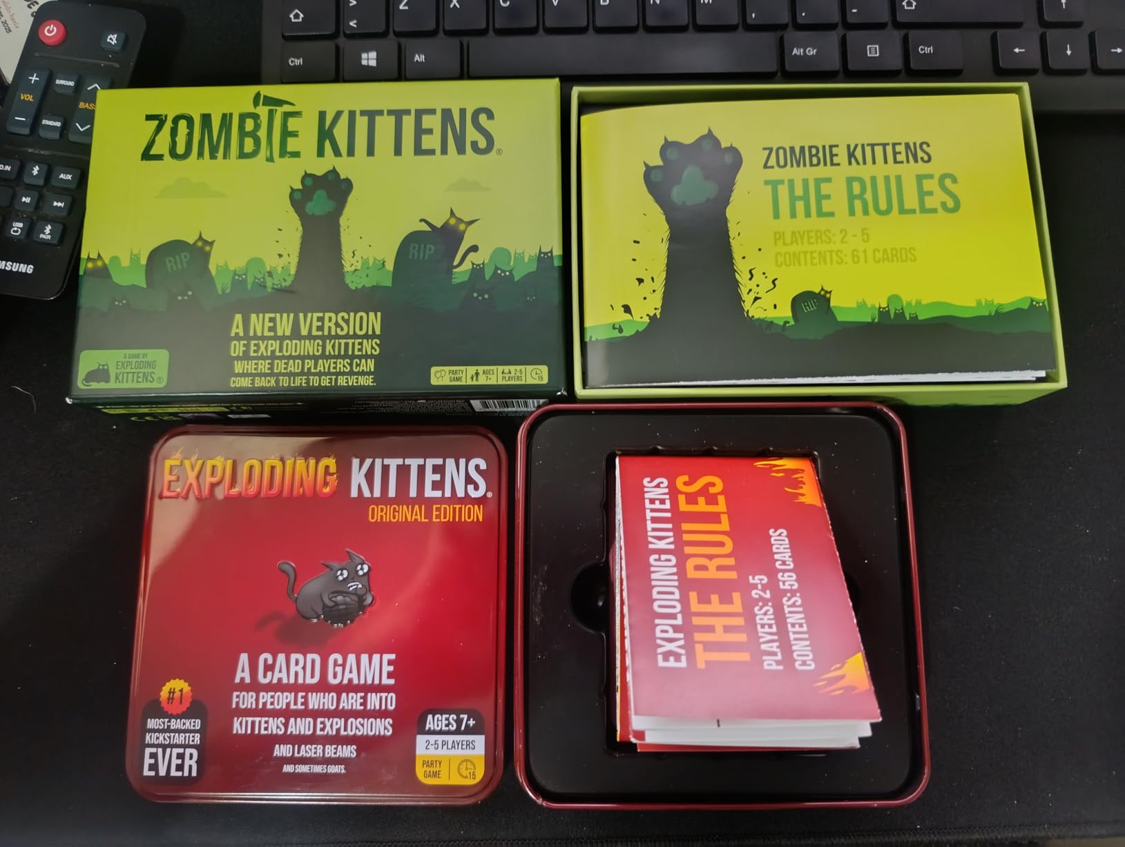 Exploding Kittens Original Edition - 2-5 Players - Ages 7+ - 15 Minutes to Play - High Stakes Card Game - Party Game, Family Game Night, Kid and Adult Card Game customer photo 2
