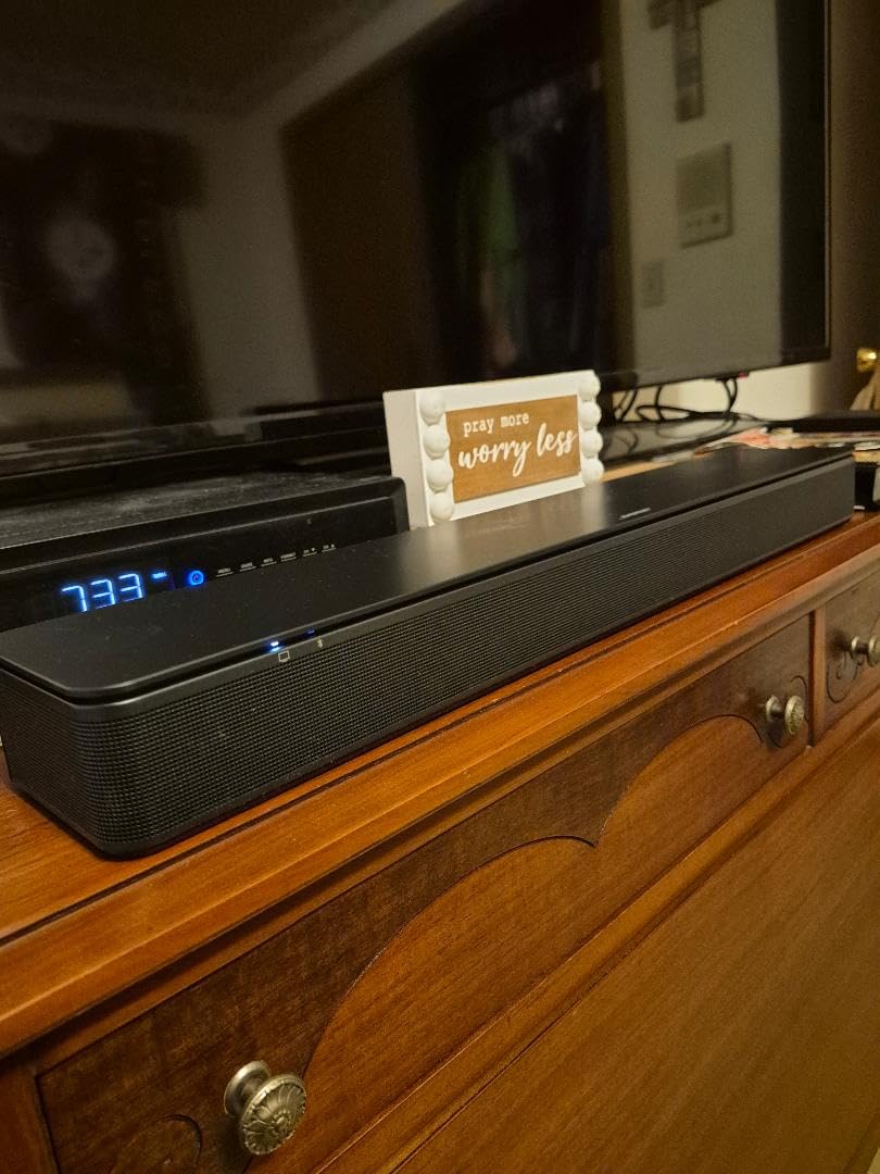 Bose TV Speaker - Soundbar for TV with Bluetooth and HDMI-ARC Connectivity, All-in-One Compact Soundbar, Includes Remote Control, Black customer photo 2