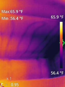 TOPDON TC004 Thermal Imaging Camera, 320 x 240 TISR Resolution, 256 x 192 IR High Resolution, 12-Hour Battery Life Handheld Infrared Camera with PC Analysis and Video Recording Supported, 32GB SD Card customer photo 1