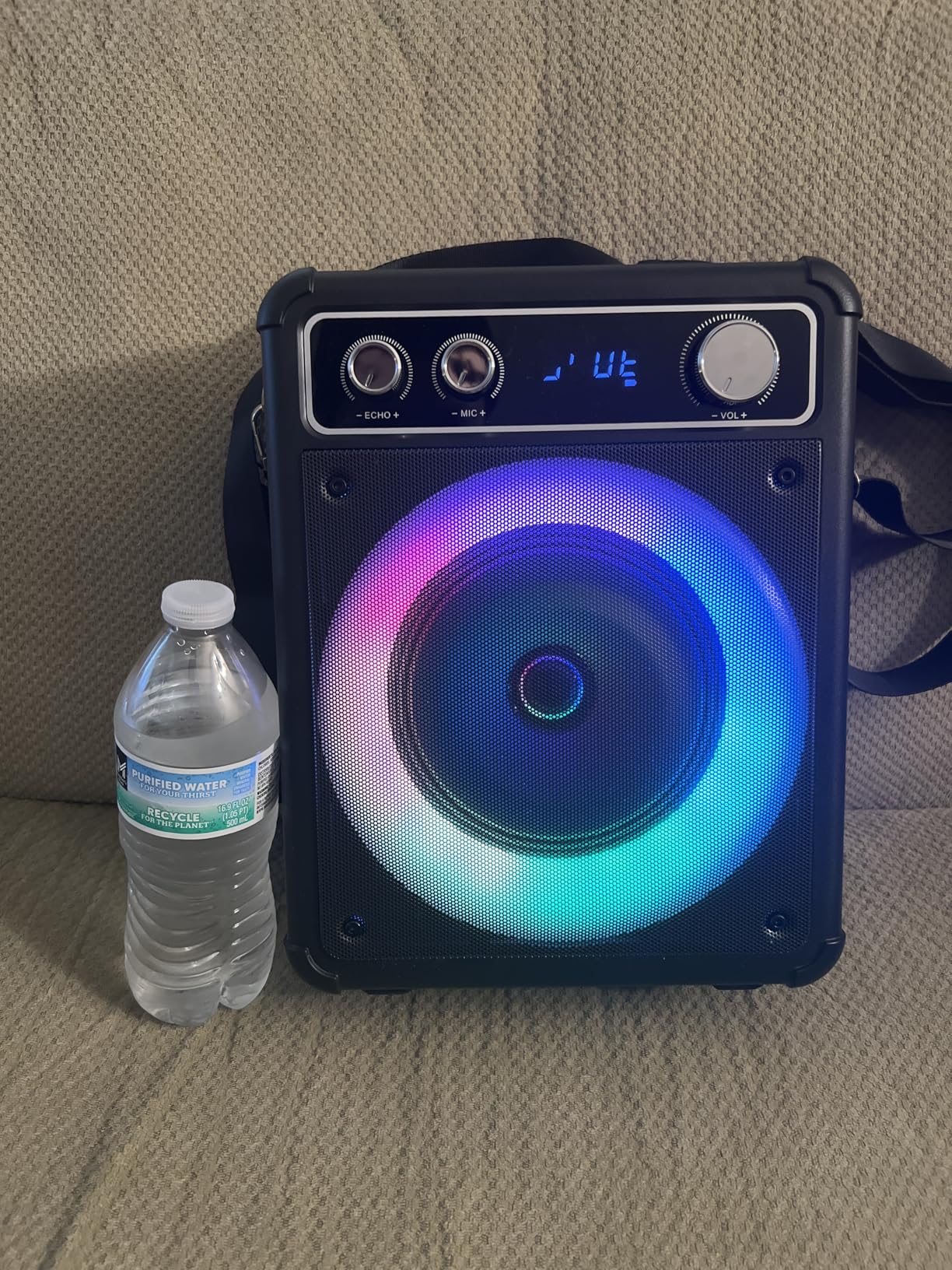 VOSOCO Karaoke Machine, Bluetooth Speaker with 2 Wireless Mics for Adults | 2026 Portable PA System with LED Light, Supports TWS Echo Adjustment TF USB AUX Inputs for Birthday Home Party Outdoor Travel customer photo 1
