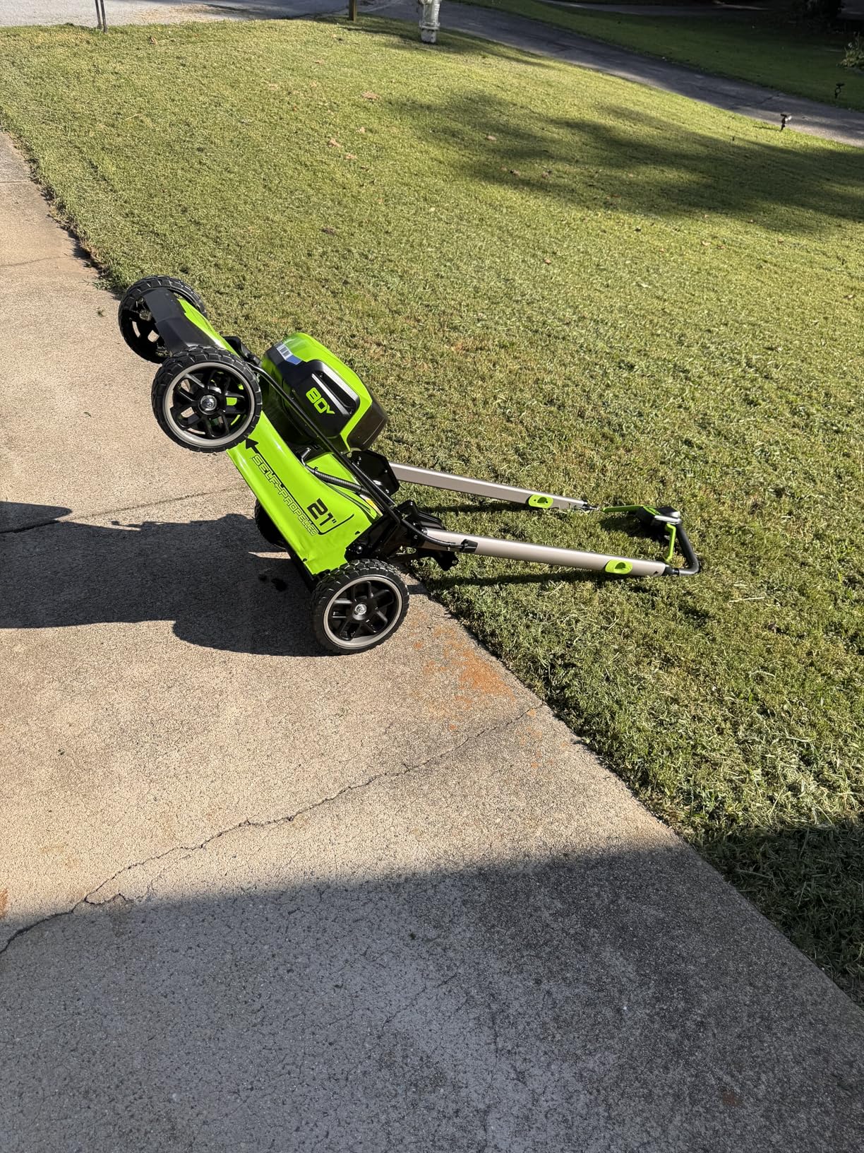 Greenworks 80V 21in Self-Propelled Lawn Mower customer photo 2