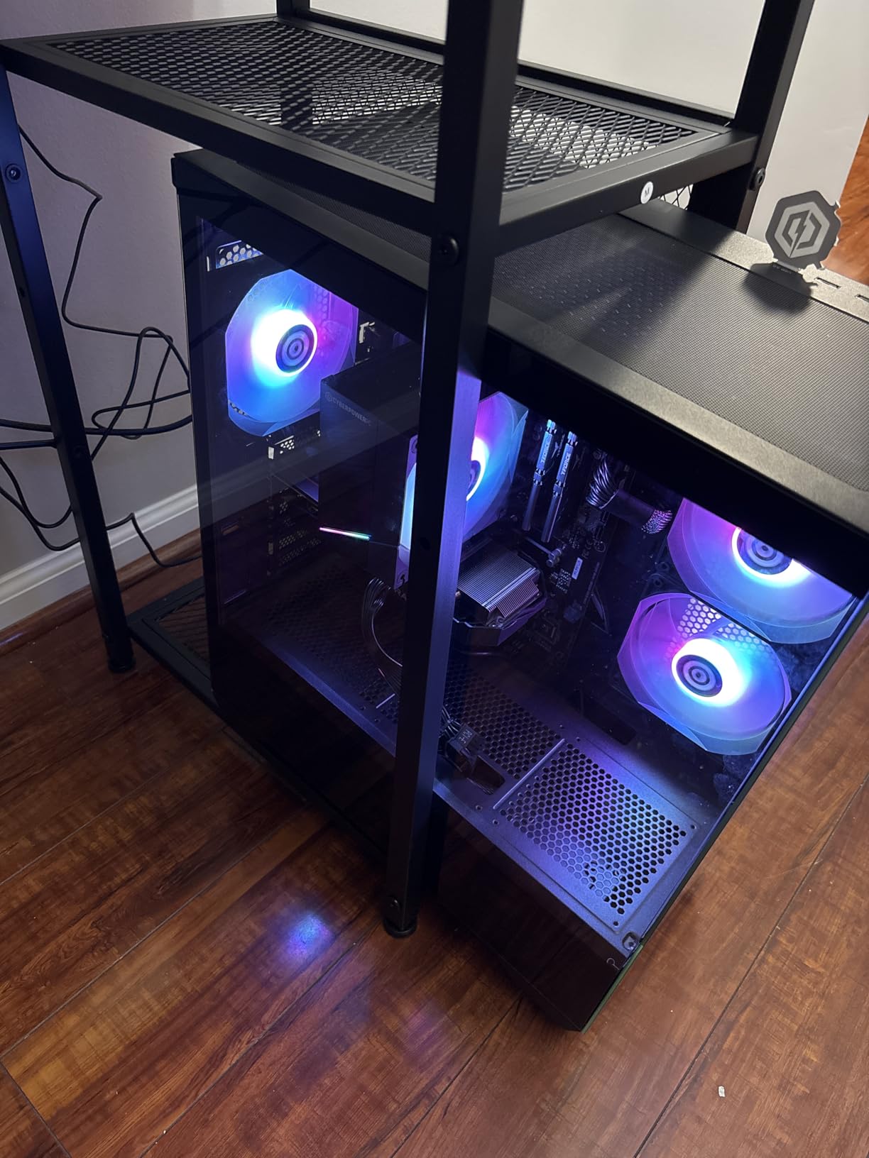 CYBERPOWERPC Gamer Master Gaming PC, AMD Ryzen 5 5500 3.6GHz, Radeon RX 6400 4GB, 16GB DDR4, 500GB PCIe Gen4 SSD, WiFi Ready & Windows 11 Home (GMA3100A) customer photo 1