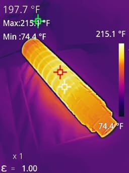H128 Handheld Thermal Camera, 240 x 240 TISR Resolution, 24h Battery Life Thermal Imaging Camera, 25 Hz Infrared Camera with Temperature Alarm, -4°F~ 842°F Temp Range, IP65 Protection Level customer photo 1