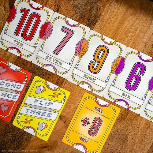 USAOPOLY Flip 7, The Ultimate Blend of Press Your Luck & Strategy, Fast-Paced Addictive Card Game,Quick to Learn & Easy to Teach,Perfect for Game Nights, 3+ Players, Ages 8 & Up, 20 Minutes Play Time customer photo 1