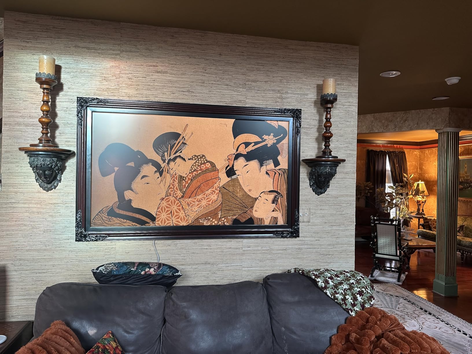 Samsung 65-Inch Class The Frame LS03F 4K QLED Smart TV (2025 Model) Slim Fit Wall Mount, Modern Frame Design, NQ4 AI Gen2 Processor, Art Mode, Artful Picture Quality, Samsung Vision AI, Alexa Built-in customer photo 1