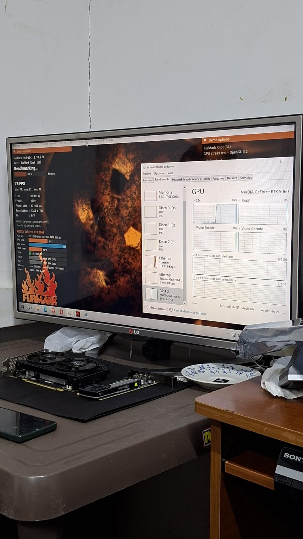 ASUS Dual GeForce RTX 5060 8GB GDDR7 OC Edition (PCIe 5.0, 8GB GDDR7, DLSS 4, HDMI 2.1b, DisplayPort 2.1b, 2.5-Slot Design, Axial-tech Fan Design, 0dB Technology) customer photo 2