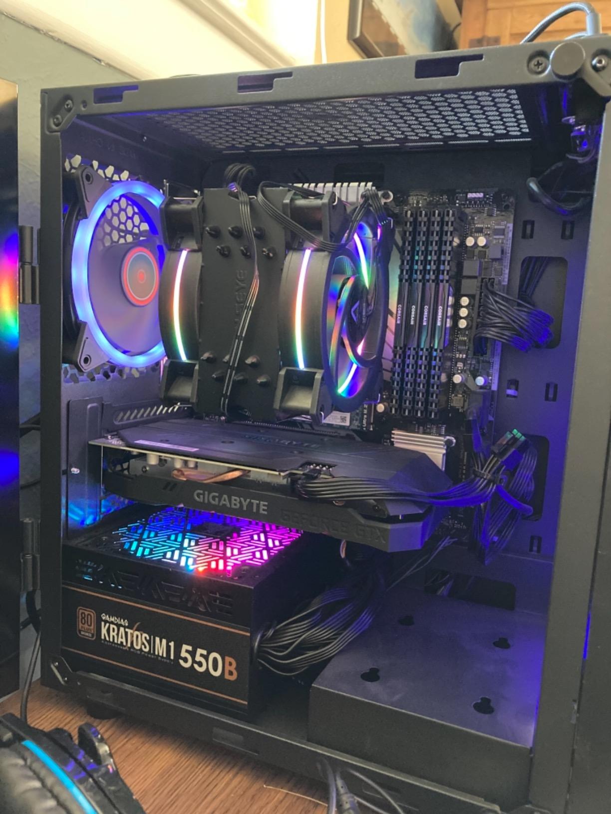 Skytech Gaming Archangel Gaming PC, Intel i5 14400F 2.5GHz, NVIDIA RTX 5060, 1TB NVMe SSD, 32GB DDR4 RAM 3200, 650W Gold PSU, Wi-Fi, Win 11, Desktop customer photo 1