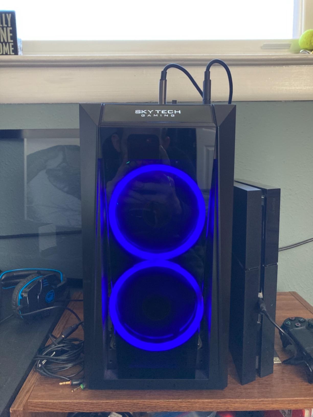 Skytech Gaming Archangel Gaming PC, Intel i5 14400F 2.5GHz, NVIDIA RTX 5060, 1TB NVMe SSD, 32GB DDR4 RAM 3200, 650W Gold PSU, Wi-Fi, Win 11, Desktop customer photo 2