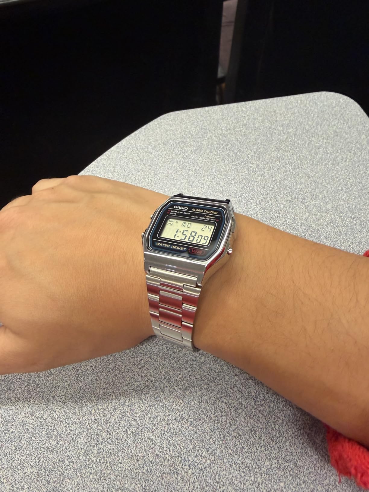 A158WA Series | Unisex Digital Watch | Vintage | WR | 100 SEC Stop Watch | Daily Alarm | Regular Time Keeping: Hour, Minute, Second, PM, Date, Day | Led Light | 7 Yr Battery customer photo 2