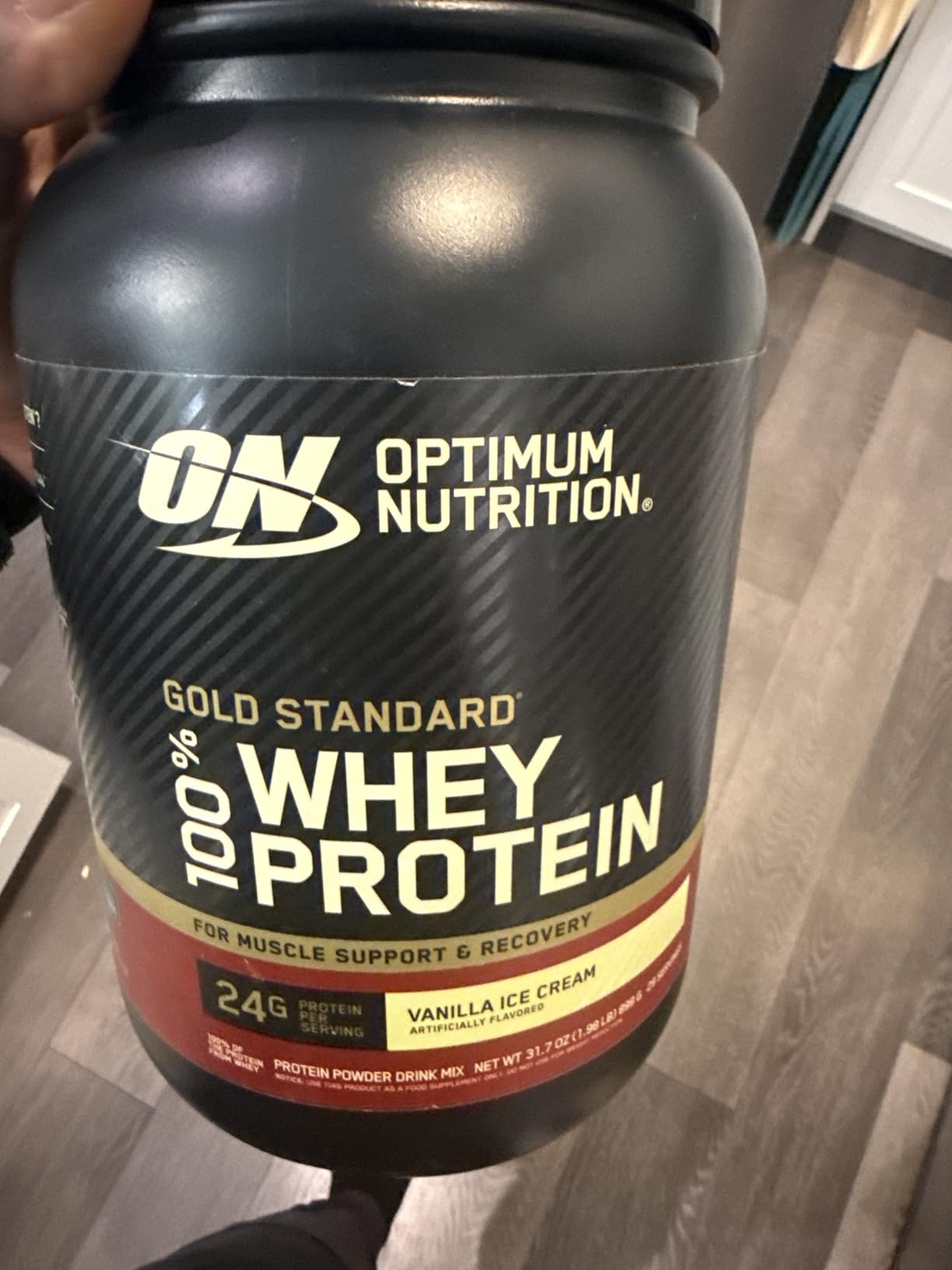 Optimum Nutrition Gold Standard 100% Whey Protein Powder, Vanilla Ice Cream, 2 Pound (Packaging May Vary) customer photo 2