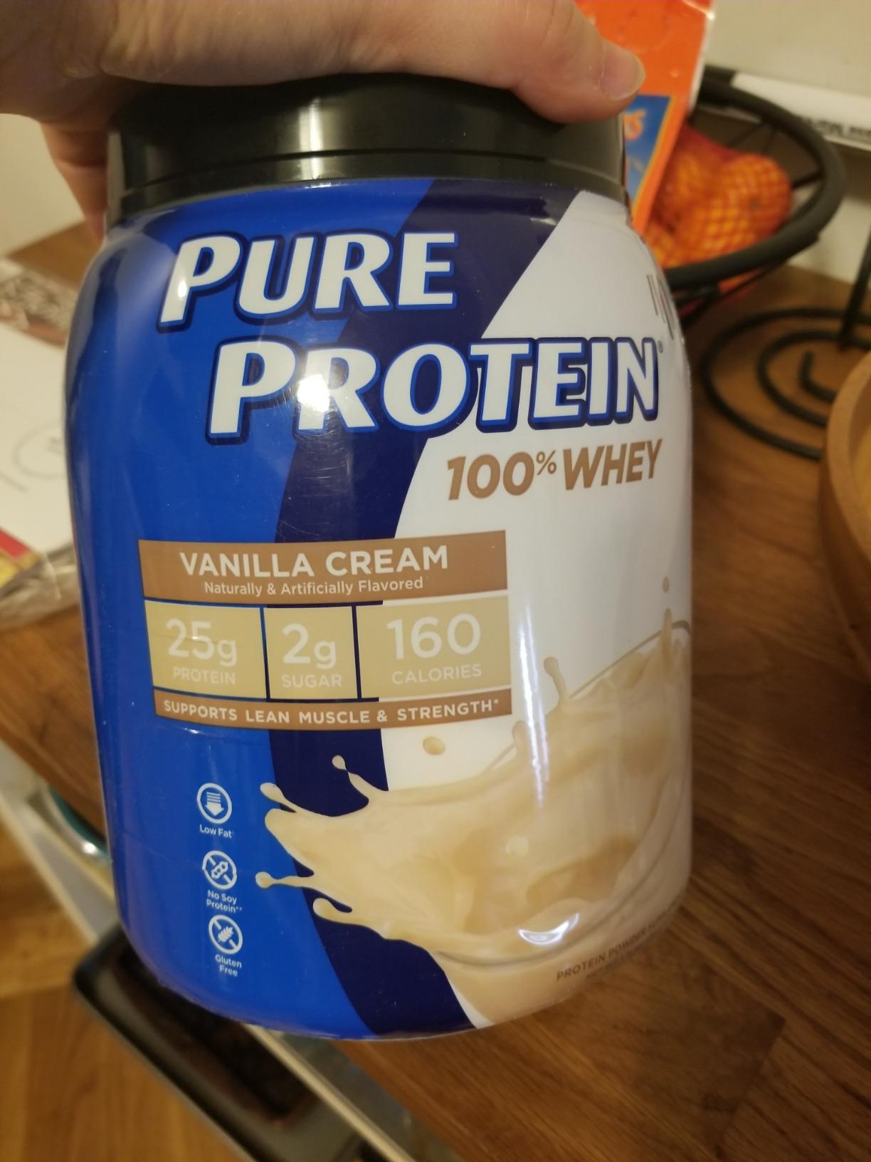 Pure Protein 100% Whey Protein Powder, Rich Chocolate, 25 g Protein, 1.75 lb (Packaging May Vary) customer photo 2