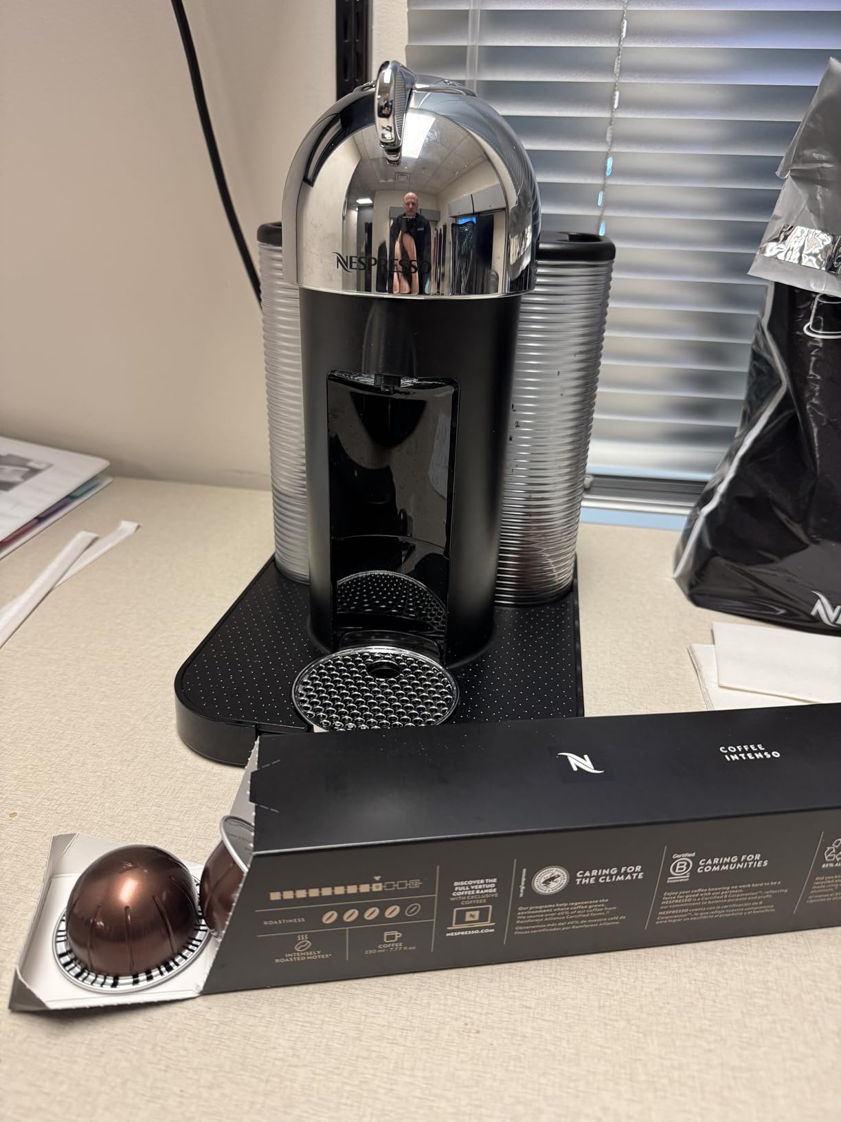 Nespresso Capsules Vertuo, Intenso, Dark Roast Coffee, 30-Count Coffee Pods, Brews 7.8oz. customer photo 2