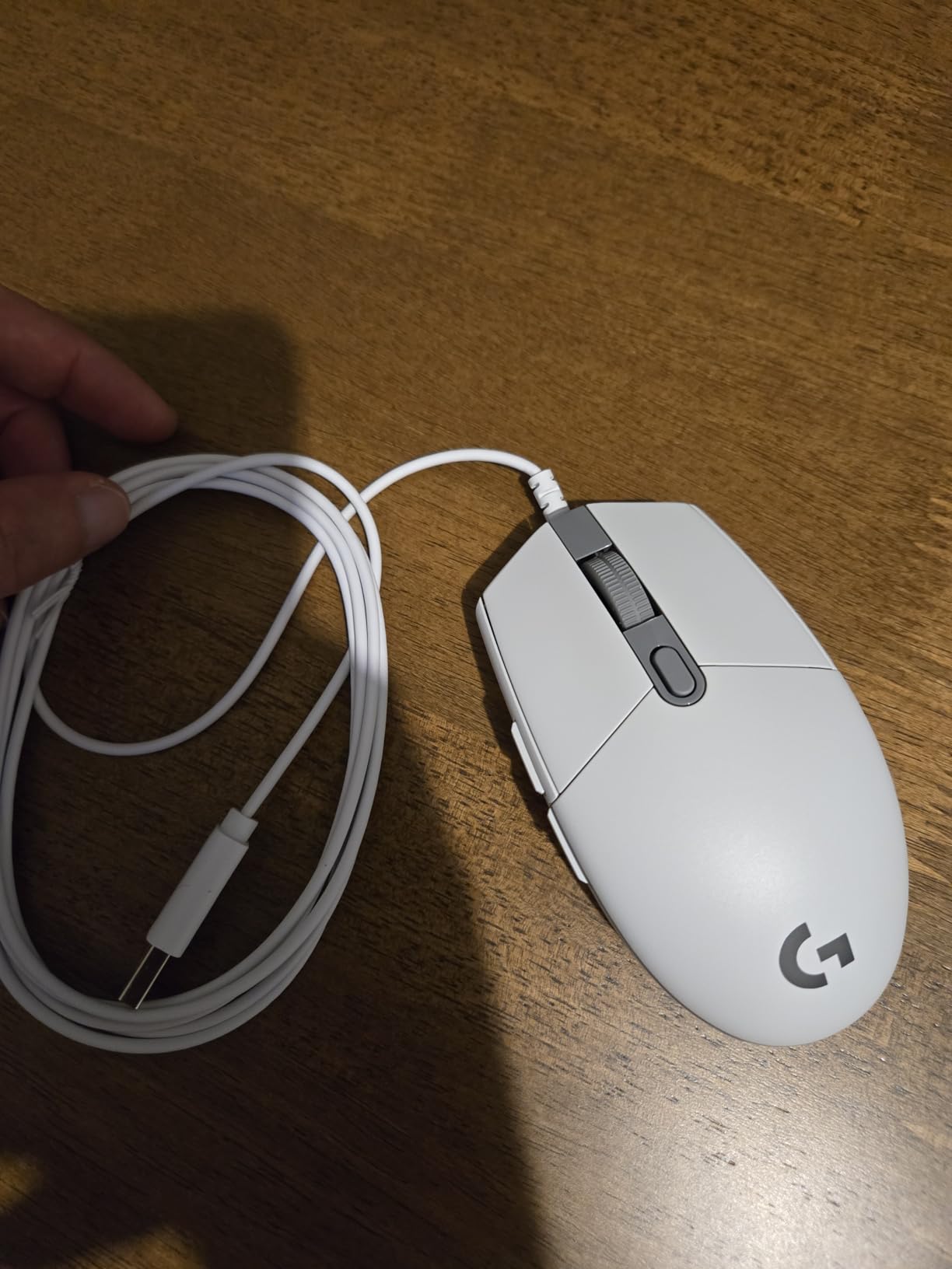 Logitech G203 Wired Gaming Mouse, 8,000 DPI, Rainbow Optical Effect LIGHTSYNC RGB, 6 Programmable Buttons, On-Board Memory, Screen Mapping, PC/Mac Computer and Laptop Compatible - Black customer photo 1