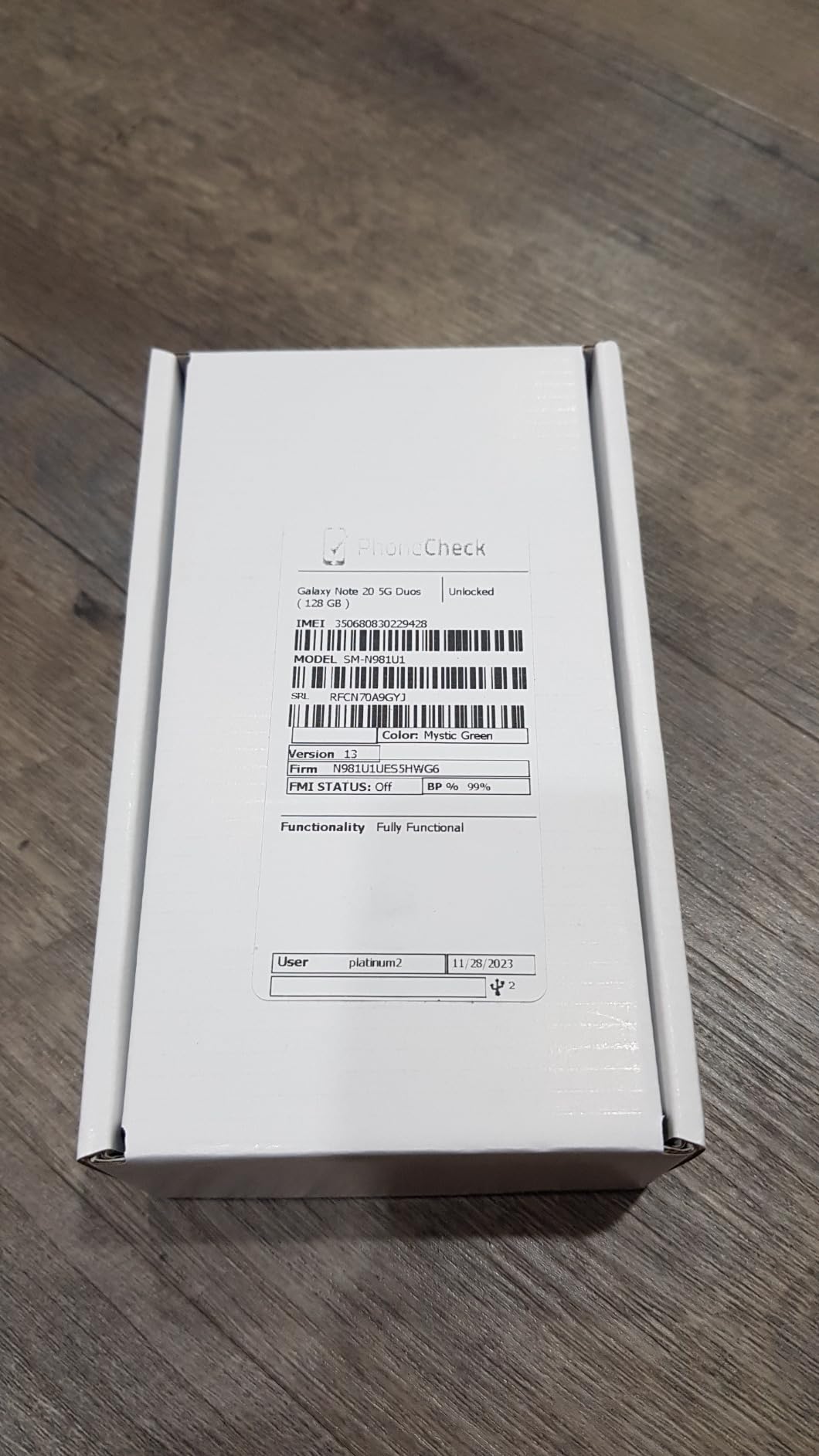 Samsung Galaxy Note 20 5G (128GB, 8GB) 6.7