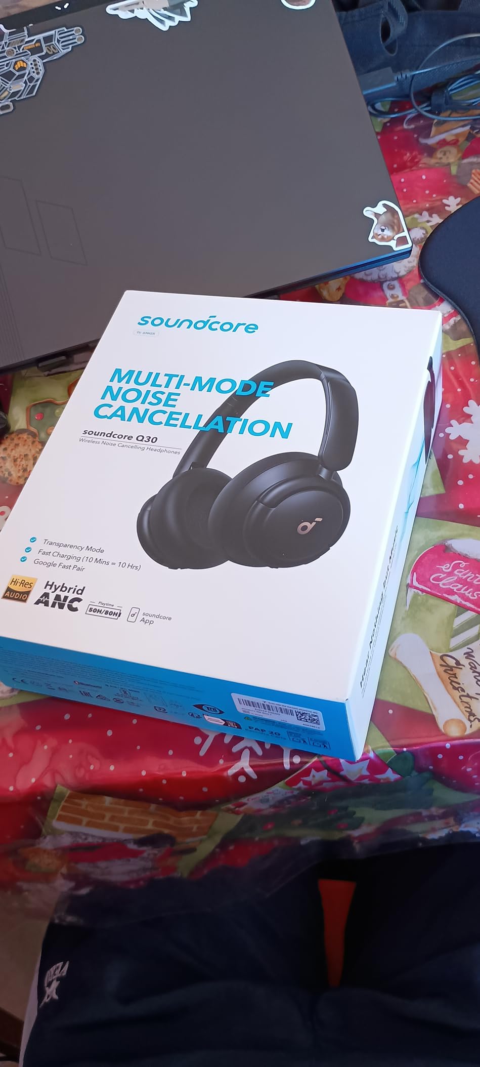 Soundcore by Anker Q30 Hybrid Active Noise Cancelling Headphones, Black | Over-Ear, Bluetooth, Multiple Modes, Hi-Res, Custom EQ via App, 50H ANC Playtime, Comfortable Fit, Multipoint Connection customer photo 2