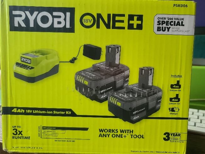 ONE+ 18V Lithium-Ion 4.0 Ah Battery (2-Pack) and Charger Kit customer photo 1