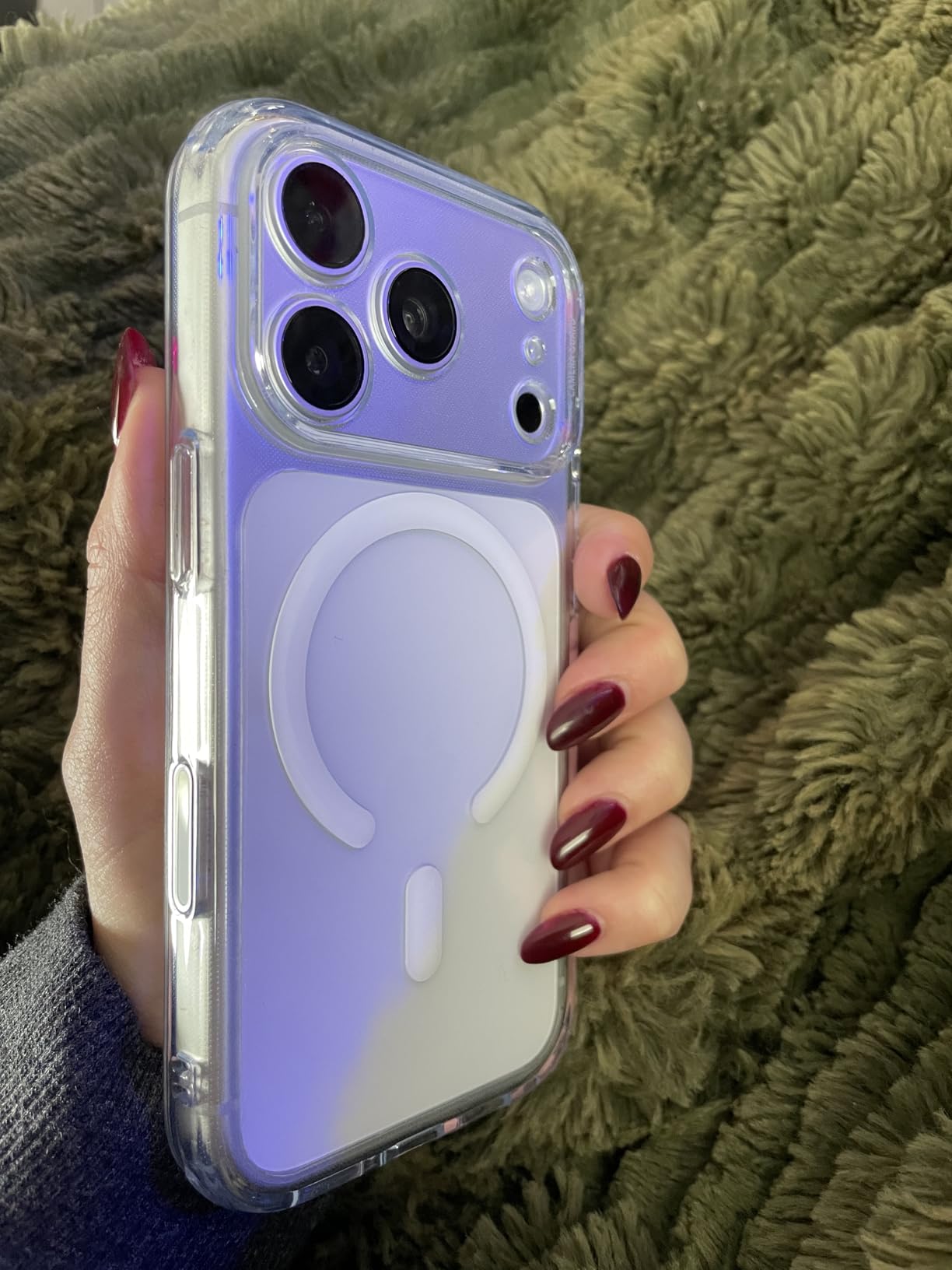 ESR for iPhone 14/iPhone 13 Case, Compatible with MagSafe, Classic Hybrid Magnetic Mobile Phone Case iPhone 14/13 Case, Military Standard, Drop Protection, Clear customer photo 2