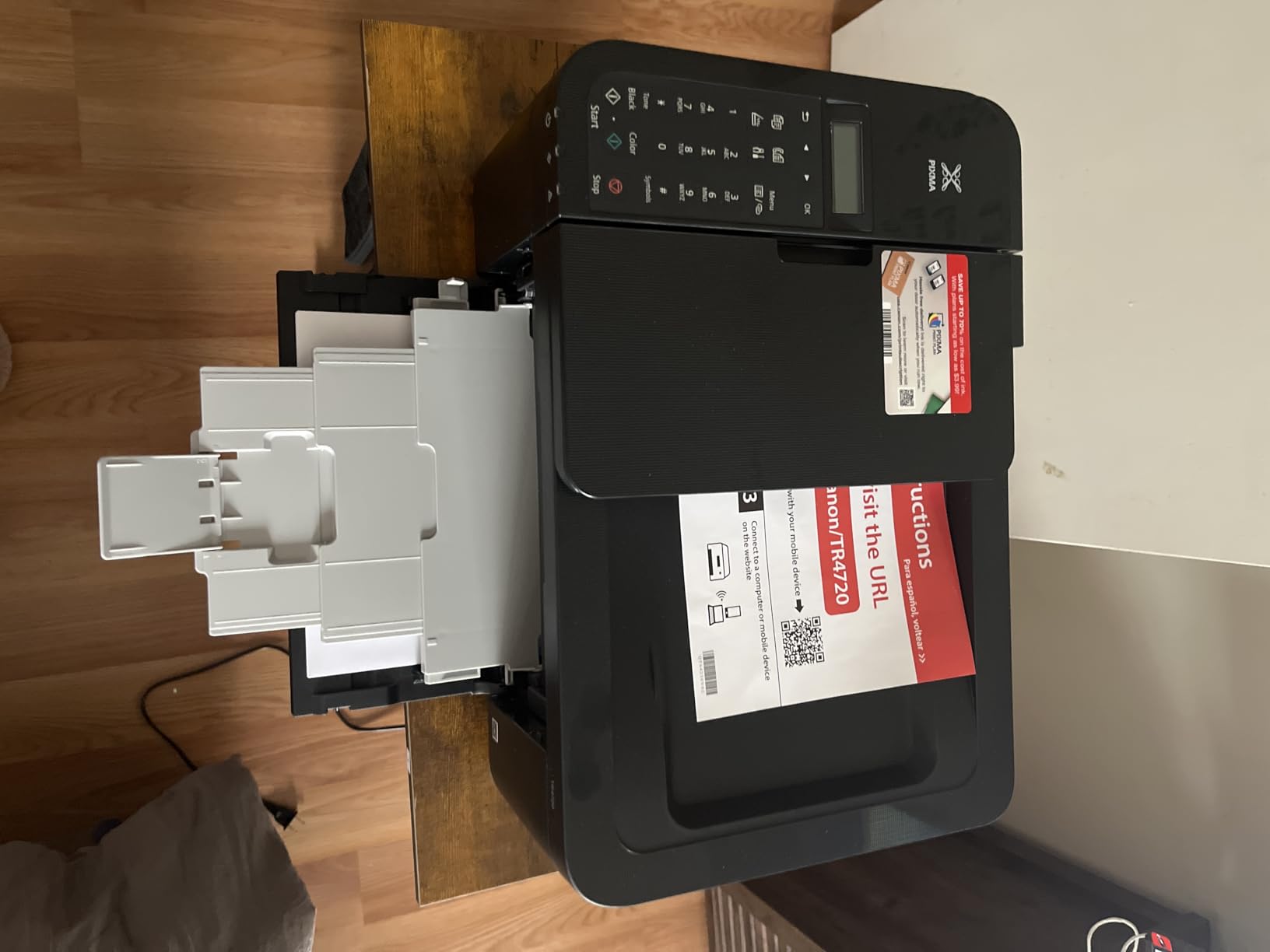 Canon PIXMA TR4720 All-in-One Wireless Printer, Home Use with Auto Document Feeder, Mobile Printing and Built-in Fax, Black customer photo 1