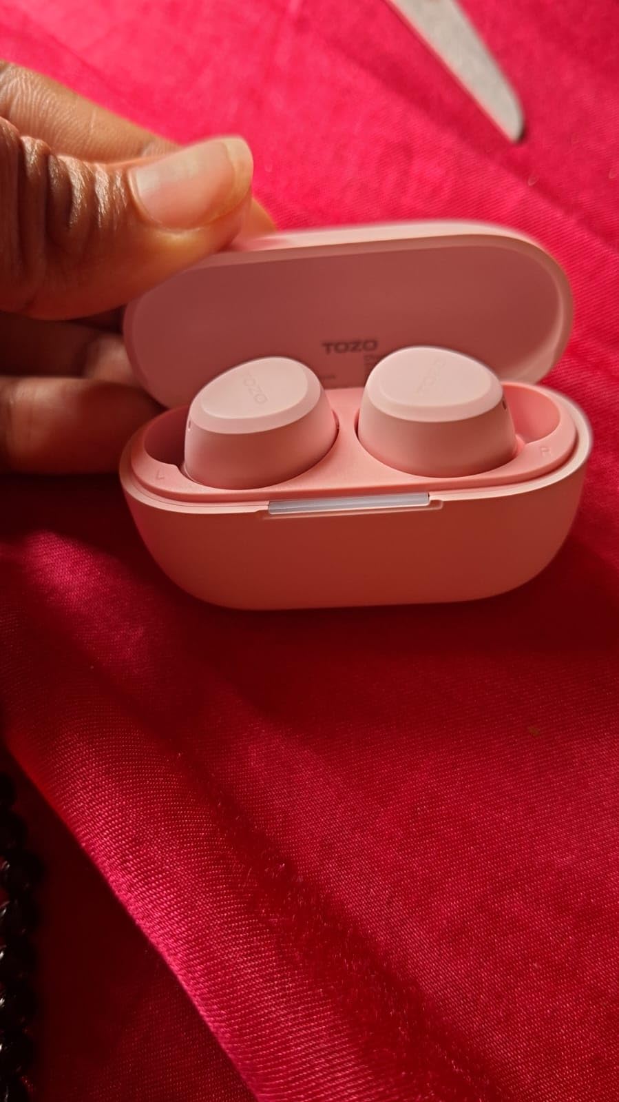 TOZO A1 Wireless Earbuds Bluetooth 5.3 Light Weight in Ear IPX5 Waterproof Headphones 2 Mic for AI Calls, Immersive Premium Sound Bass Headset with Charging Case, 32 Presets EQ Customization via App customer photo 1