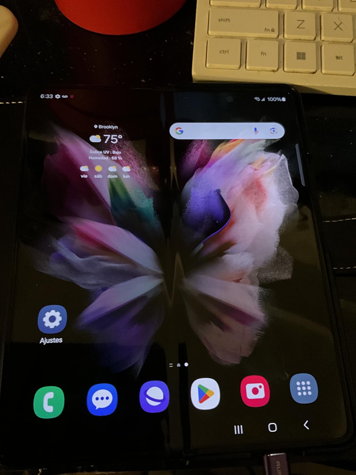 Samsung Galaxy Z Fold 3 5G US Version, 256GB, Phantom Black - Unlocked (Renewed) customer photo 2