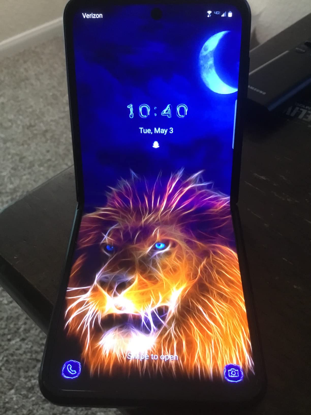 Samsung Galaxy Z Flip 3 5G, US Version, 128GB, Phantom Black - Unlocked (Renewed) customer photo 1