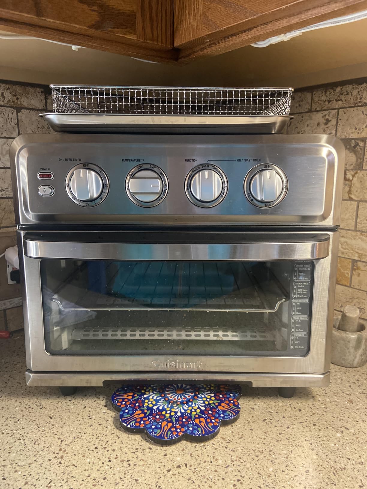 Cuisinart Air Fryer Toaster Oven, 1800W, 8-in-1 with Air Fry, Convection, Broil & Warm, 0.6 Cubic Feet, 60-Minute Timer, TOA-70NAS, Stainless Steel customer photo 1