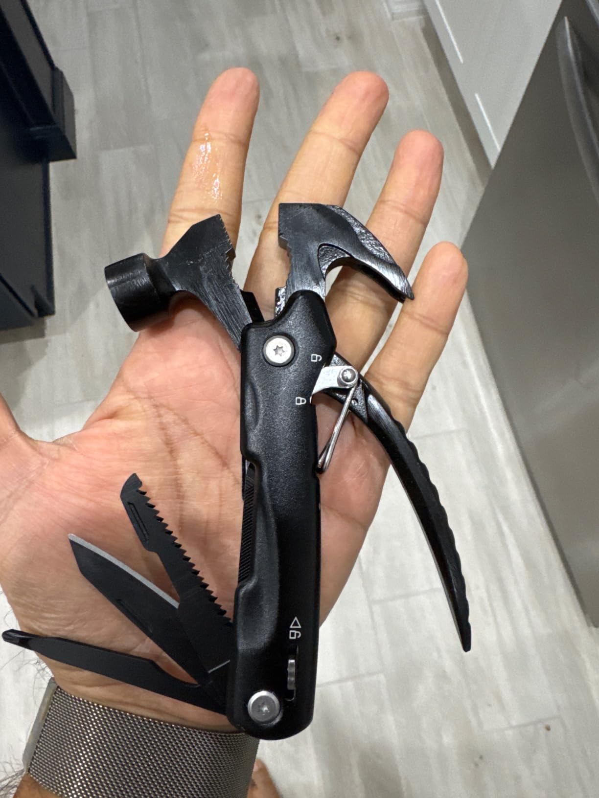 Gifts for Men, 12 in 1 Hammer Multitool, Anniversary Birthday Gift for Men Dad Husband Him Grandpa, Unique Gifts for Dad Who Have Everything, Camping Essentials Cool Gadgets Tools customer photo 1