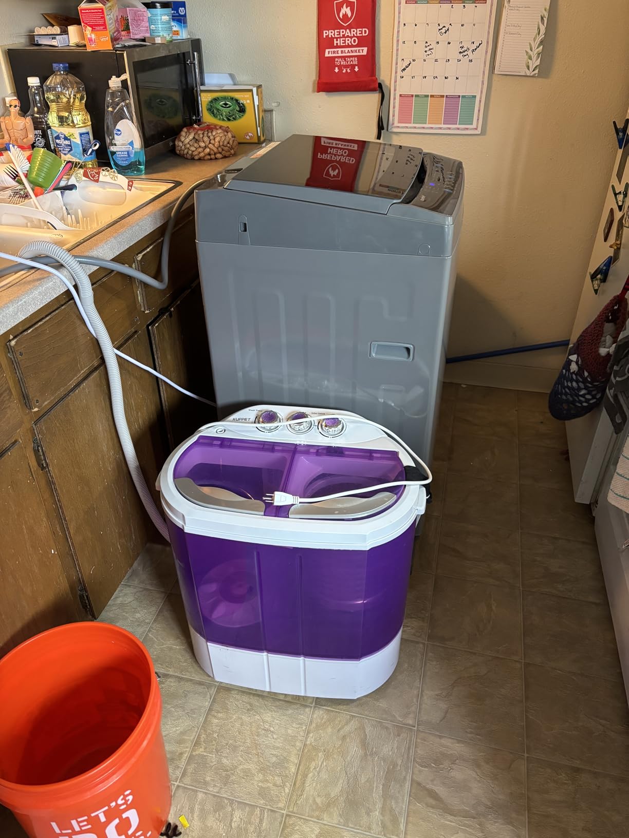 COMFEE' 2.4 Cu.ft LED Portable Washing Machine and Washer Lavadora Portátil Compact Laundry, 8 Models, Environmentally Friendly, Child Lock for RV, Dorm, Apartment Magnetic Gray customer photo 2