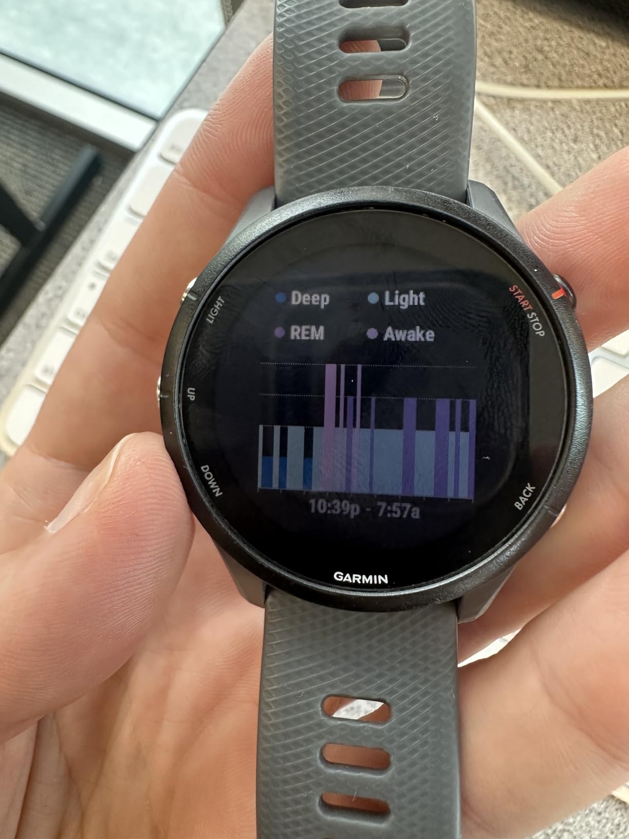Forerunner 255, GPS Running Smartwatch, Advanced Insights, Long-Lasting Battery, Slate Gray customer photo 2
