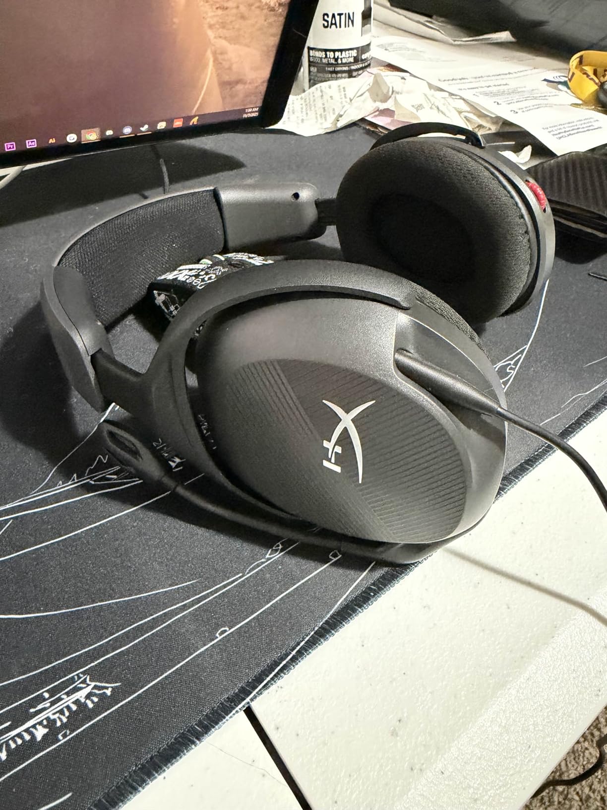 HyperX Cloud Stinger 2 - Gaming Headset, DTS Headphone:X Spatial Audio, Lightweight Over-Ear Headset with mic, Swivel-to-Mute Function, 50mm Drivers, PC Compatible, Black customer photo 2