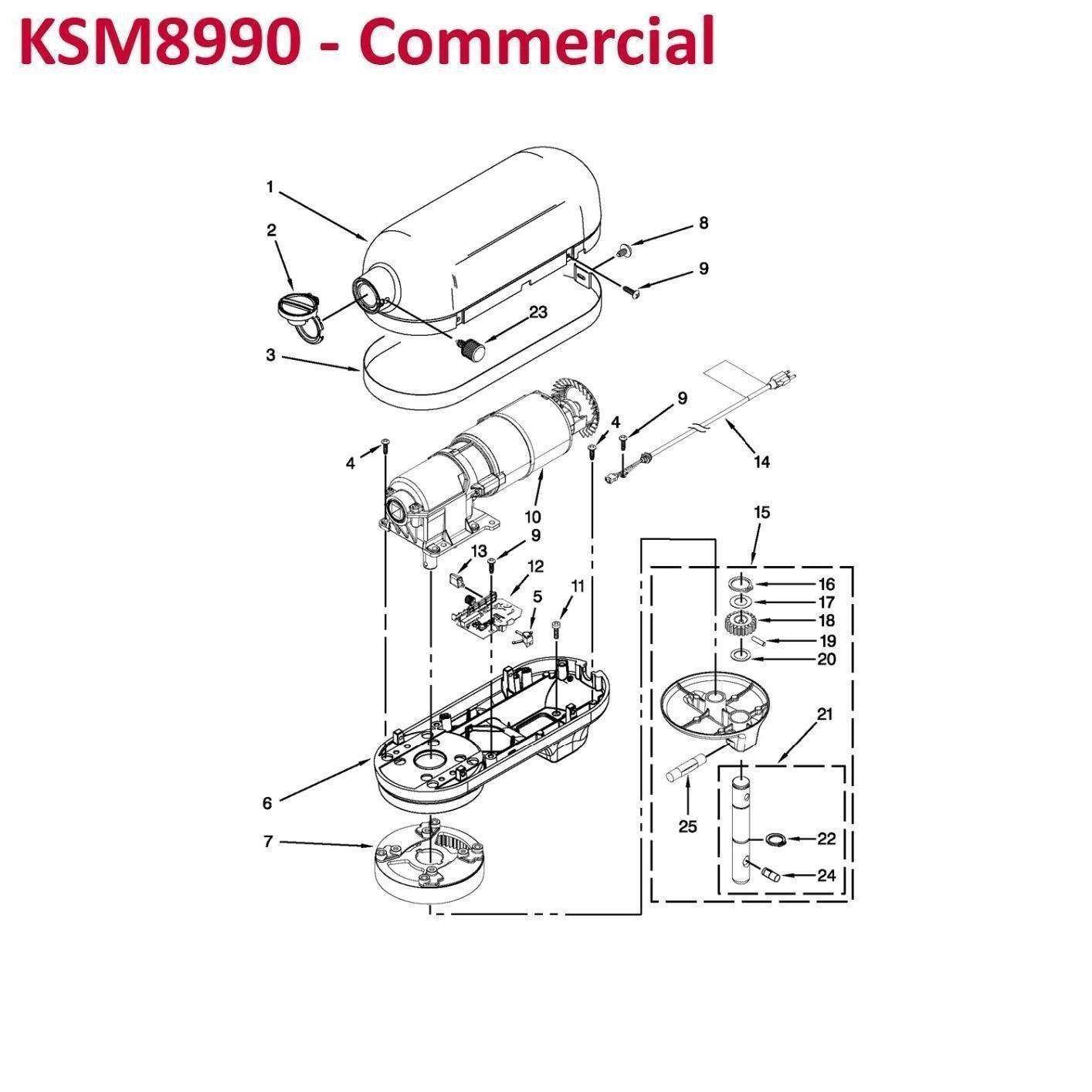 KSM8990CU 8-Quart Commercial Countertop Mixer, 10-Speed, Gear-Driven, Contour Silver customer photo 1