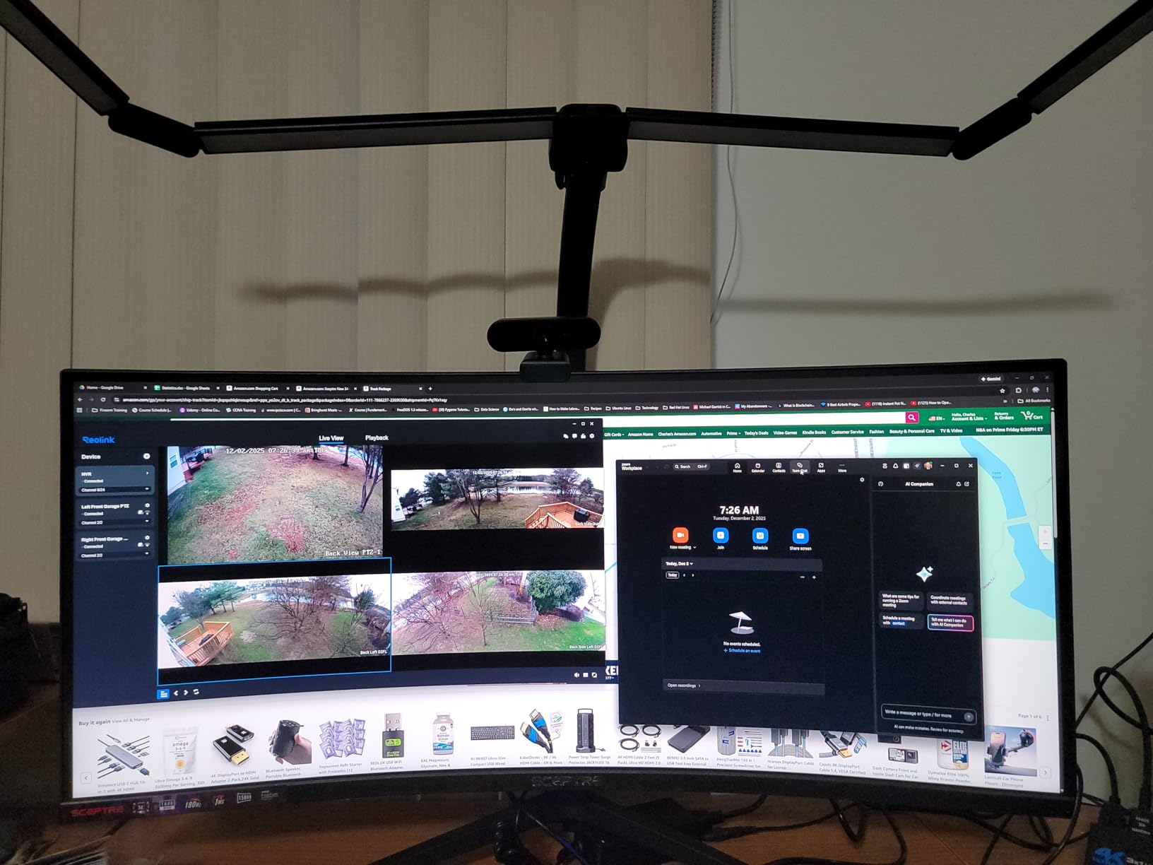 Sceptre 34-Inch Curved Ultrawide WQHD Monitor (3440 x 1440), R1500, up to 180Hz/165Hz, DisplayPort x2, 99% sRGB, 1ms, Built-in Speakers, Machine Black, 2025 (C345B-QUT168) customer photo 1