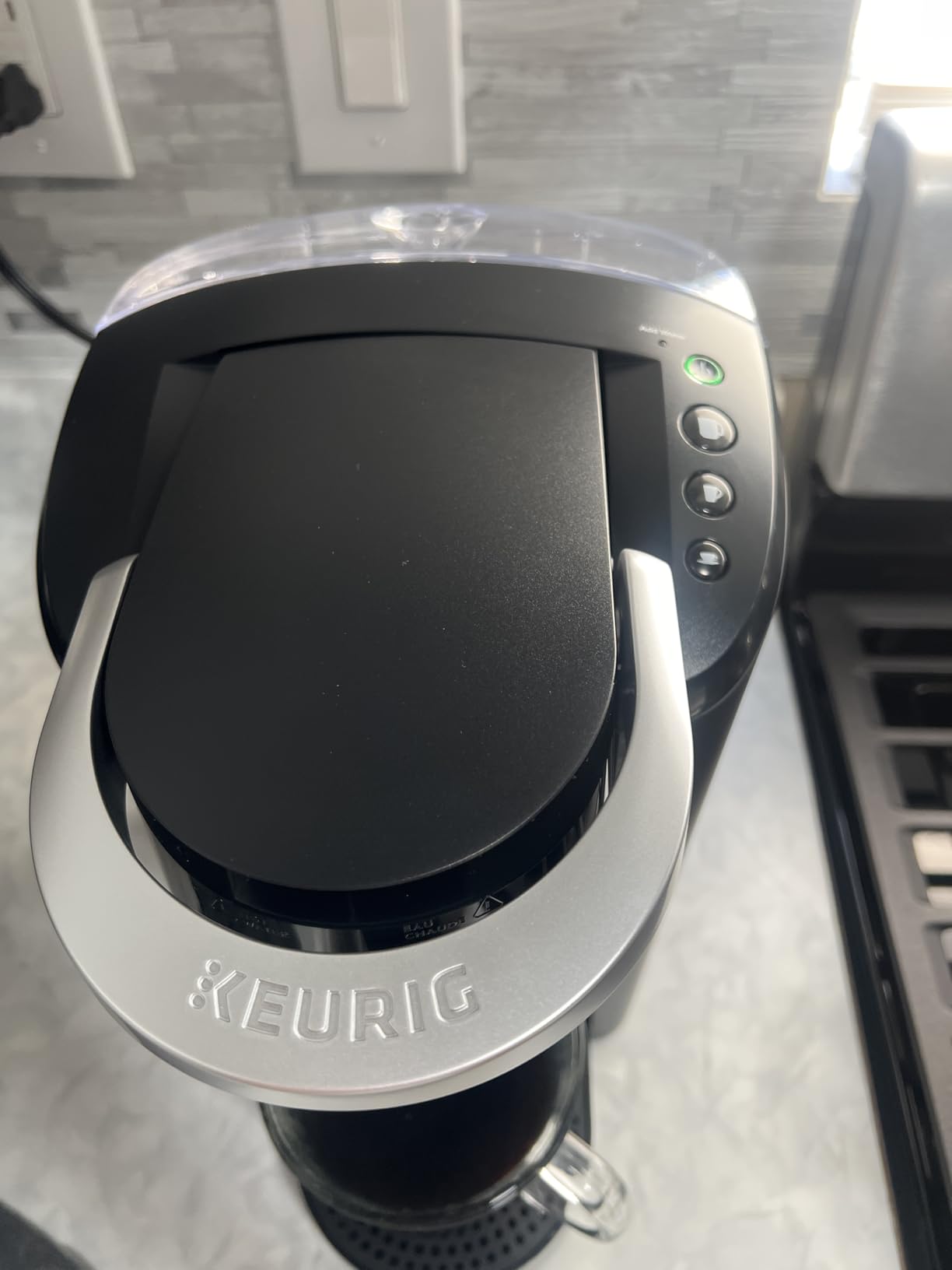 K-Compact Single-Serve K-Cup Pod Coffee Maker, with 3 Brew Sizes, Smart Start Feature, 36oz Removable Reservoir, Black customer photo 1