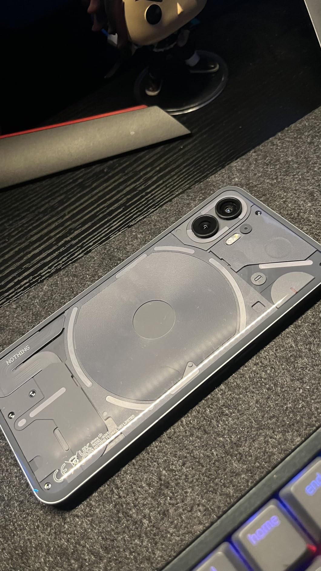 Phone (2) - 256 GB + 12 GB Ram, Glyph Interface, OS 2.0, 50 MP Dual Camera,OIS, 6.7