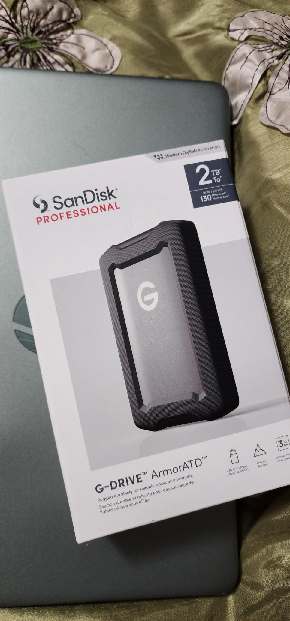 SanDisk Professional 2TB G-Drive ArmorATD - Rugged, Durable Portable External Hard Drive HDD, USB-C, USB 3.2 Gen 1 - SDPH81G-002T-GBA1D customer photo 1