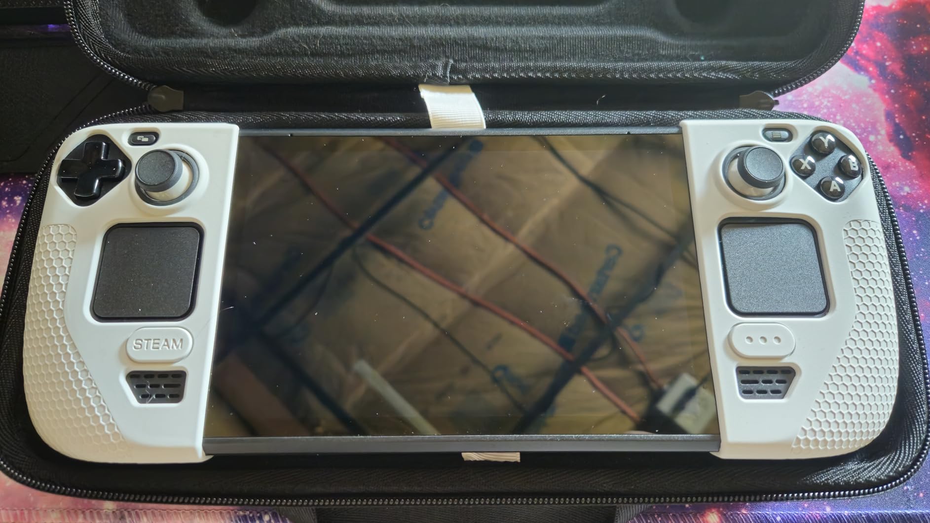 JSAUX Silicone Grip Protection Case Compatible with Steam Deck OLED/LCD, Steam Deck Grip, Steam Deck GripSkin, GripArmor Silicone Sleeve Set (one Left and one Right) - Grey customer photo 1