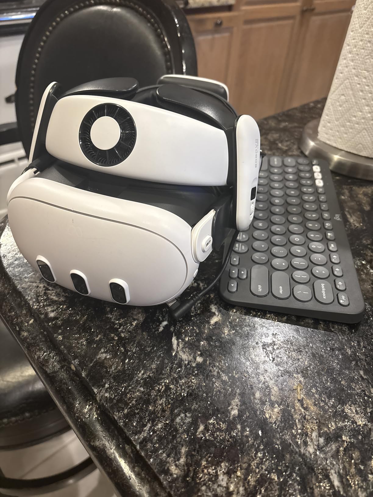 BOBOVR S3 Pro Battery Strap Accessories,Head Air Cooling System and 10000mah Hot-swappable Battery Pack,Compatible with Meta Quest 3/Quest 3S customer photo 1