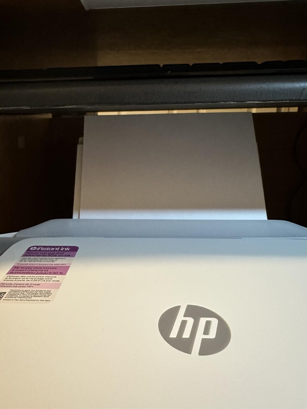 HP DeskJet 2855e Wireless All-in-One Color Inkjet Printer, Scanner, Copier, Best-for-home, 3 months of Instant Ink included, Single-band Wi-Fi connectivity (588S5A) customer photo 1