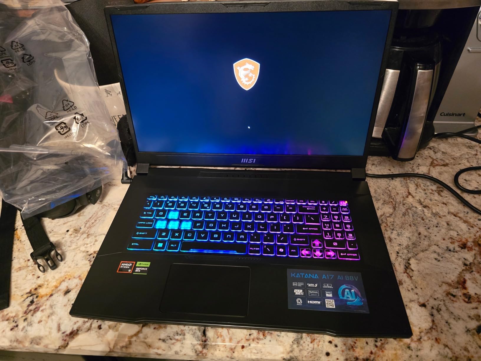msi Katana A15 AI Gaming Laptop 15.6