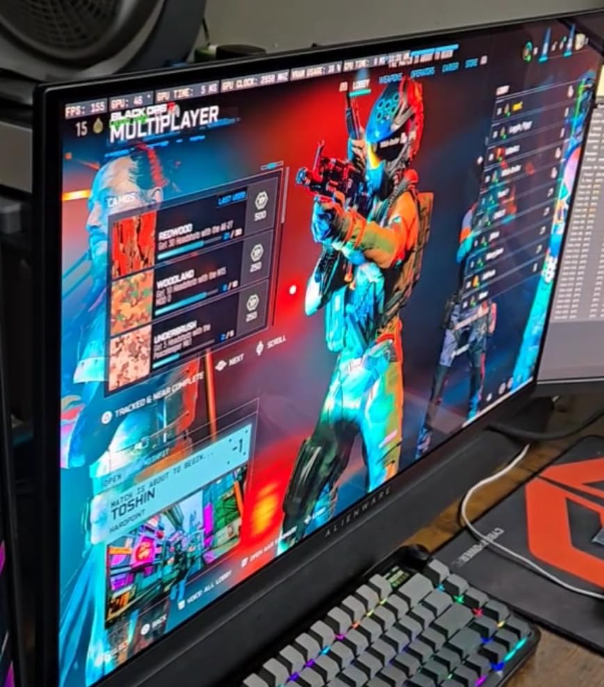 Alienware AW2725DF OLED Gaming Monitor - 26.7-inch Quantum-Dot WQHD (2560x1440) 360Hz 0.03ms Display, HDMI 2.1, AMD FreeSync Premium Pro customer photo 2