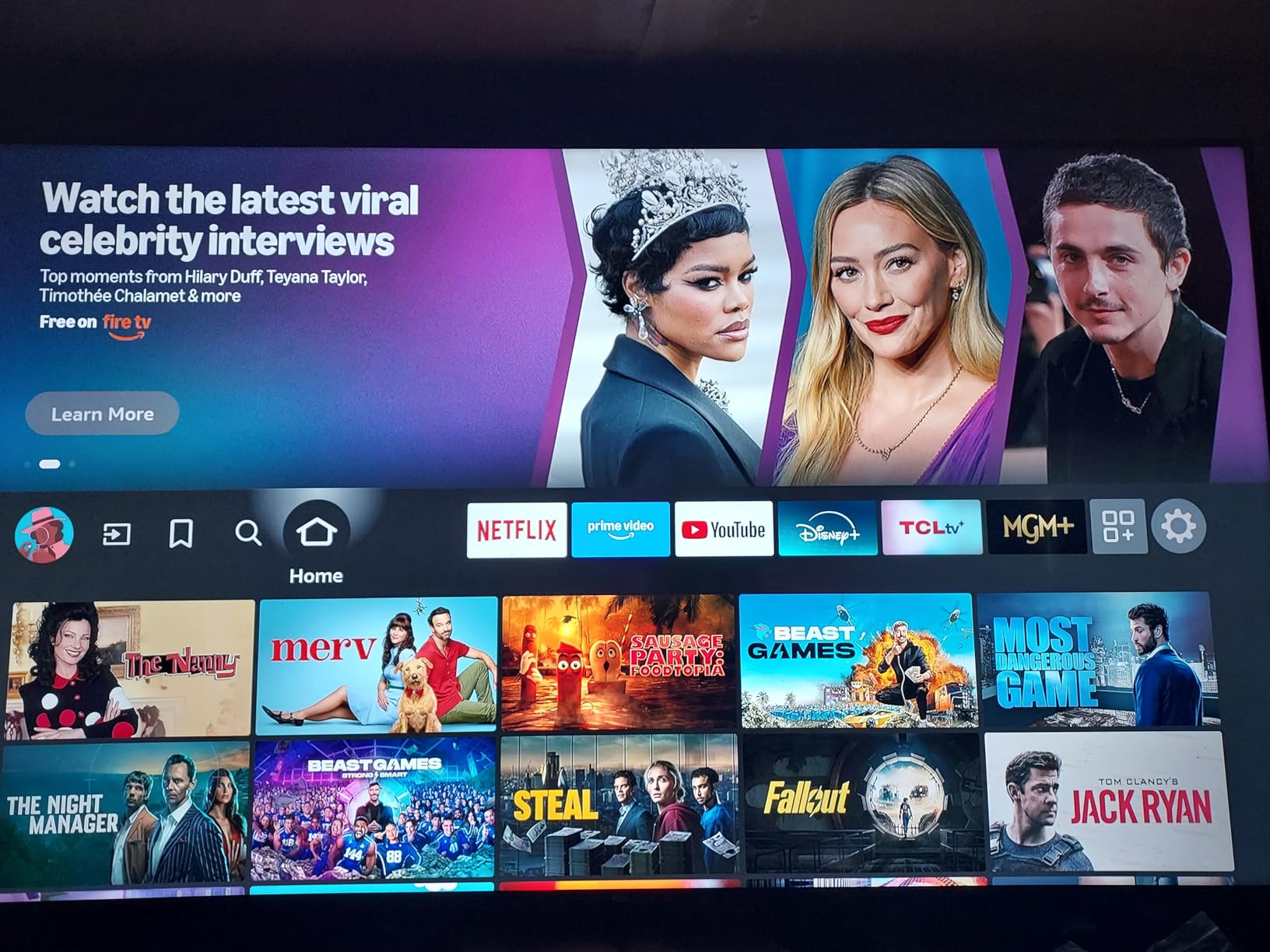 TCL 65-Inch Class S5 UHD 4K LED Smart TV with Fire TV (65S551F, 2024), Dolby Vision, HDR PRO+, Atmos, Alexa Built-in, Apple AirPlay 2, Streaming Television customer photo 2