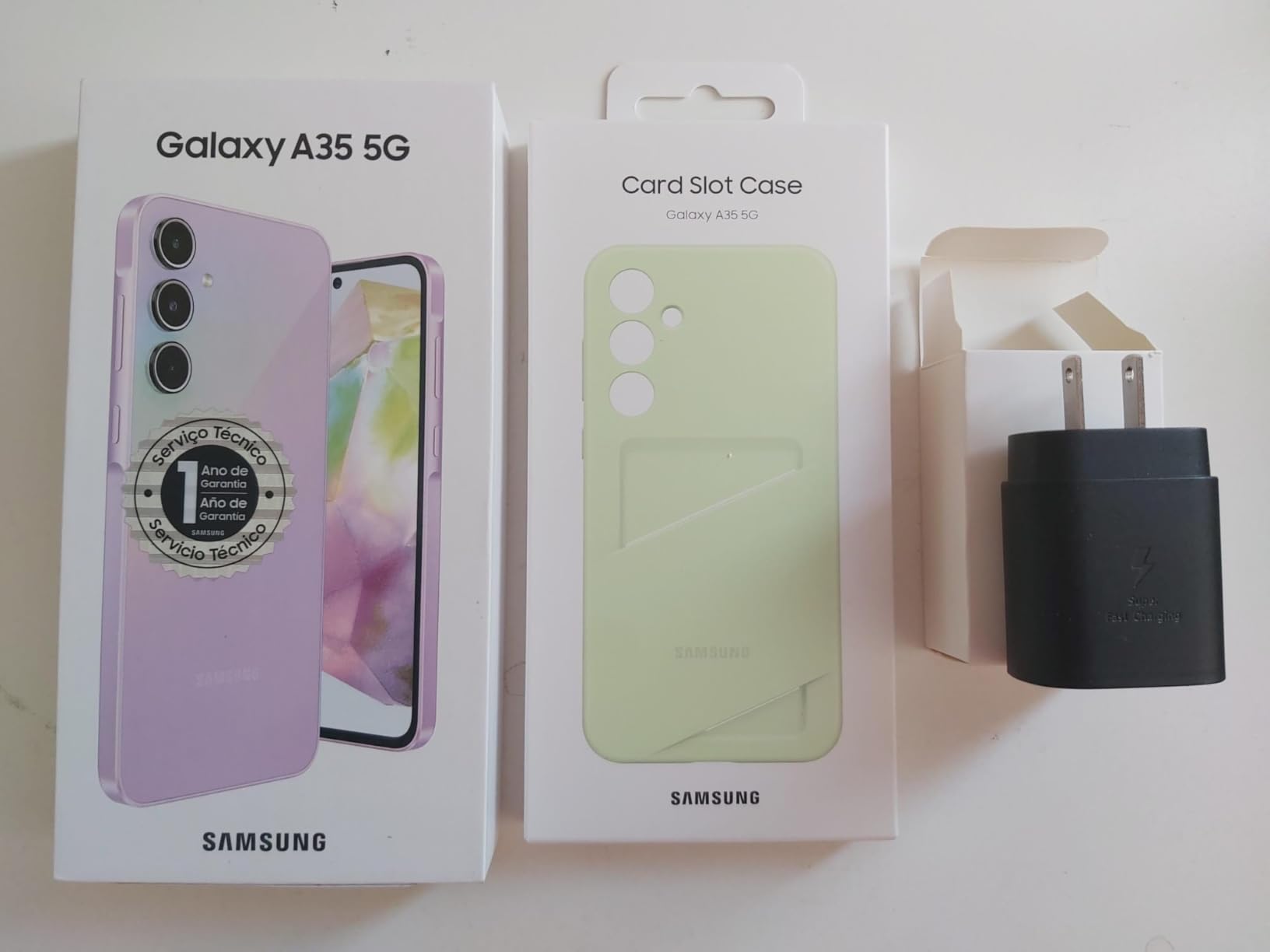 SAMSUNG Galaxy A35 5G A Series Cell Phone, 128GB Unlocked Android Smartphone, AMOLED Display, Advanced Triple Camera System, Expandable Storage, Rugged Design, US Version, 2024, Awesome Navy (Renewed) customer photo 2