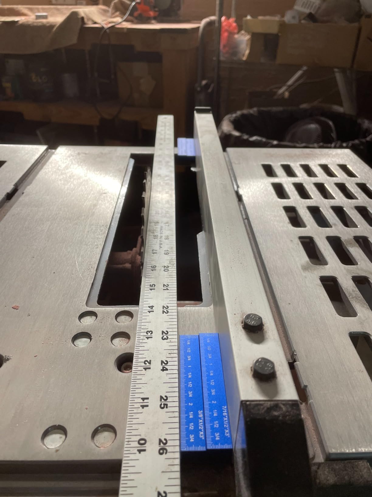 Prostormer 10 Inch Table Saw with Stand, 15A 5000RPM Portable Benchtop Saw, 45°Bevel Cutting Tabletop Saw for Woodworking customer photo 2