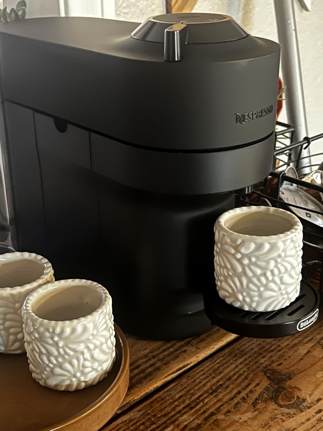 Vertuo Pop+ Coffee and Espresso Maker by De'Longhi, Black Matte with Dark Chrome customer photo 2