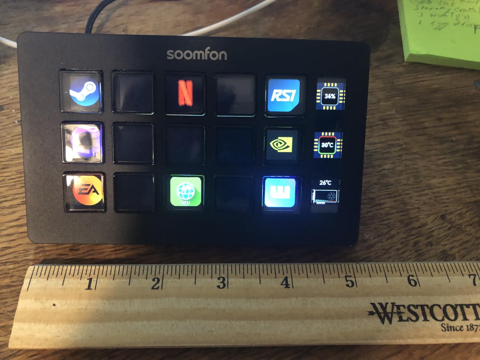 SOOMFON Stream Controller Stream Control Deck with 15 LCD Macro Keys Customizable to Trigger Actions in OBS Twitch YouTube Compatible with PC & Mac for Content Creators Streaming Gaming customer photo 2