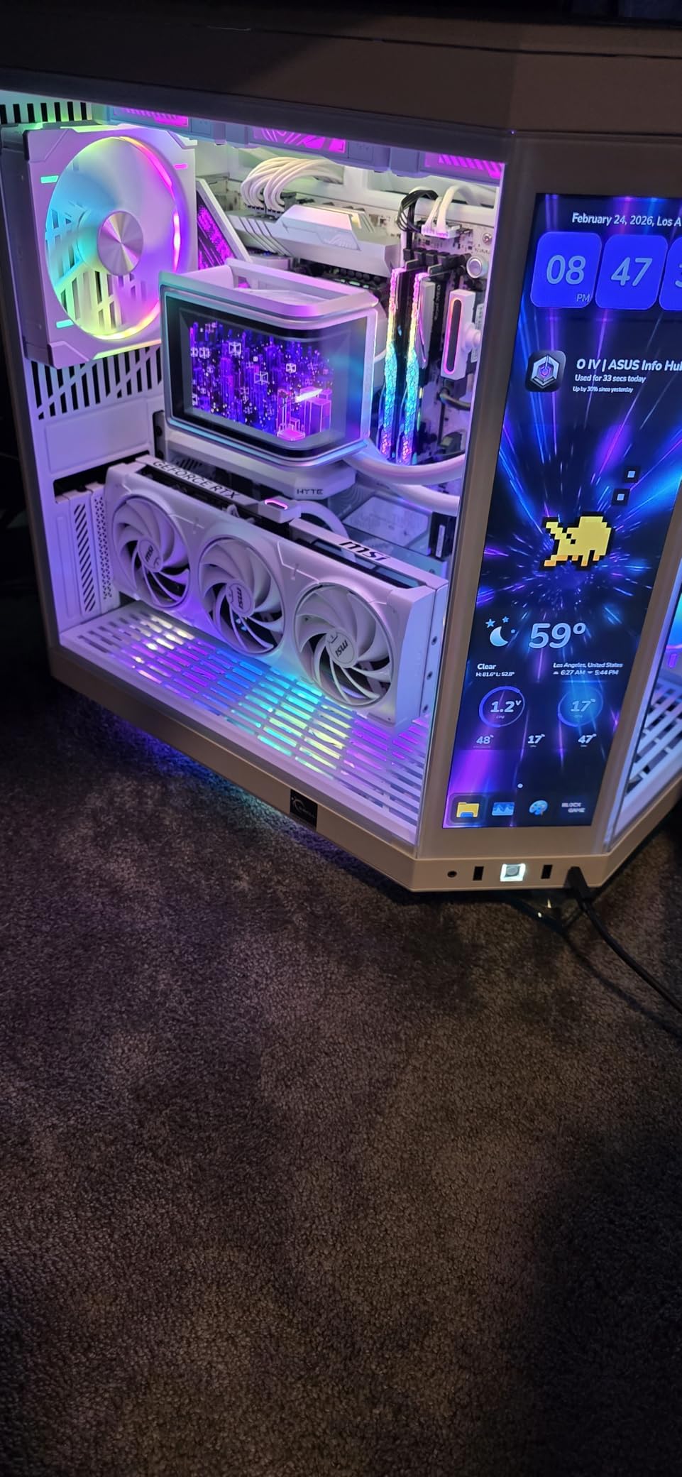 ASUS ROG STRIX Z890-A GAMING WIFI Z890 LGA 1851 ATX motherboard, Intel Core Ultra Series 2 Ready, Advanced AI PC-ready, 16+2+1+2 stages, DDR5, WiFi 7, 2.5G, 5x M.2, Thunderbolt 4, USB Type-C, AI OC customer photo 1